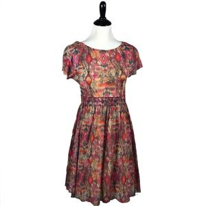 Weston Dress Trendy Aztec Print Size XS B-B